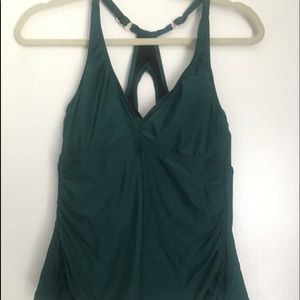 ANTONIO MELANI Swim - Green Tankini Racerback Top *Antonio Melani* ANTONIO MELANI Swim - Green Tankini Racerback Top *Antonio Melani*